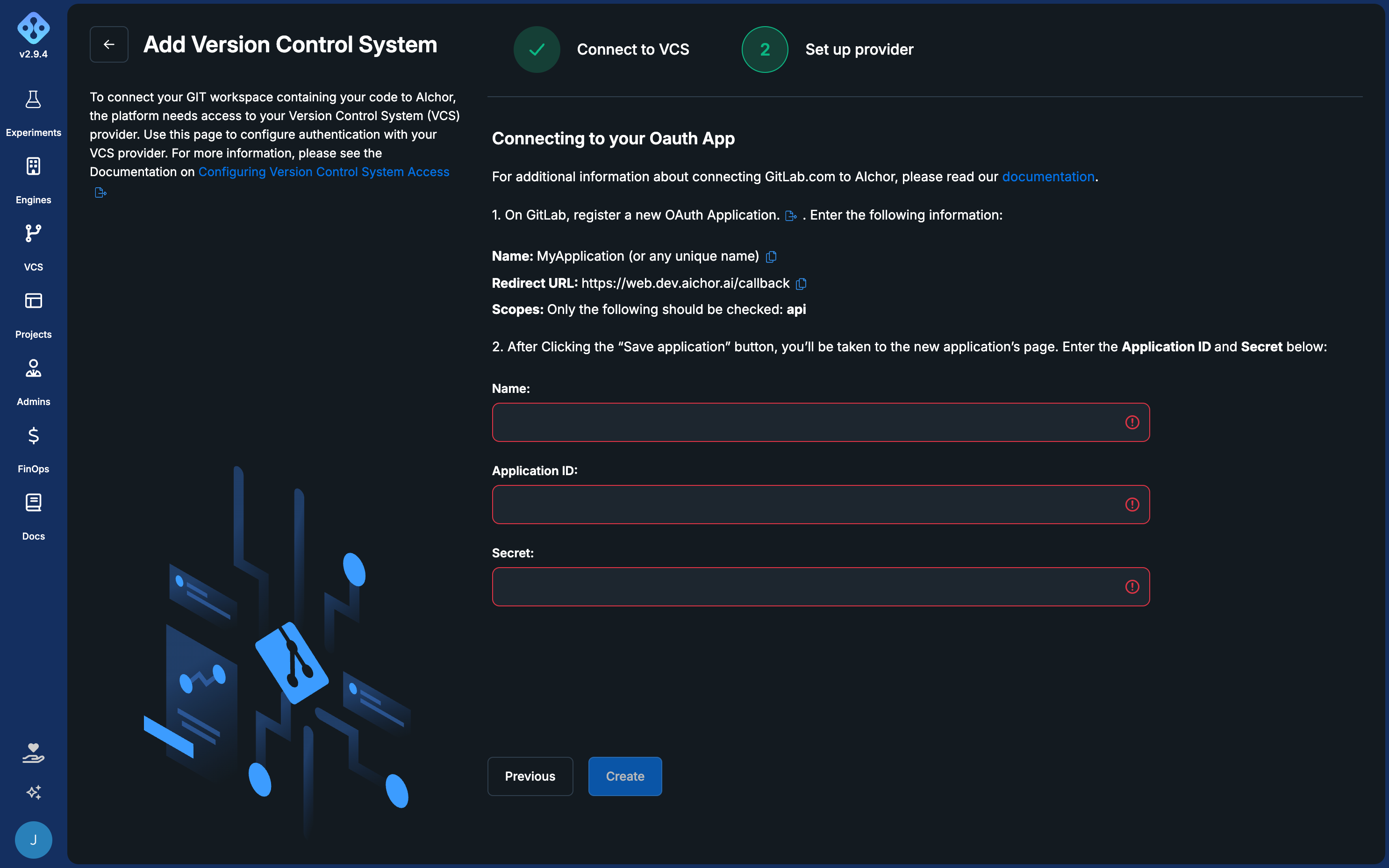GitLab VCS setup